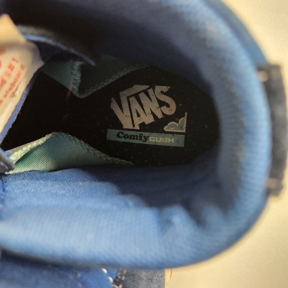 VANS SK8-Hi Comfycush Tri Tone Navy, Blue, Red Skate Shoes-Mens 7/Wms 8.5 - Picture 10 of 12